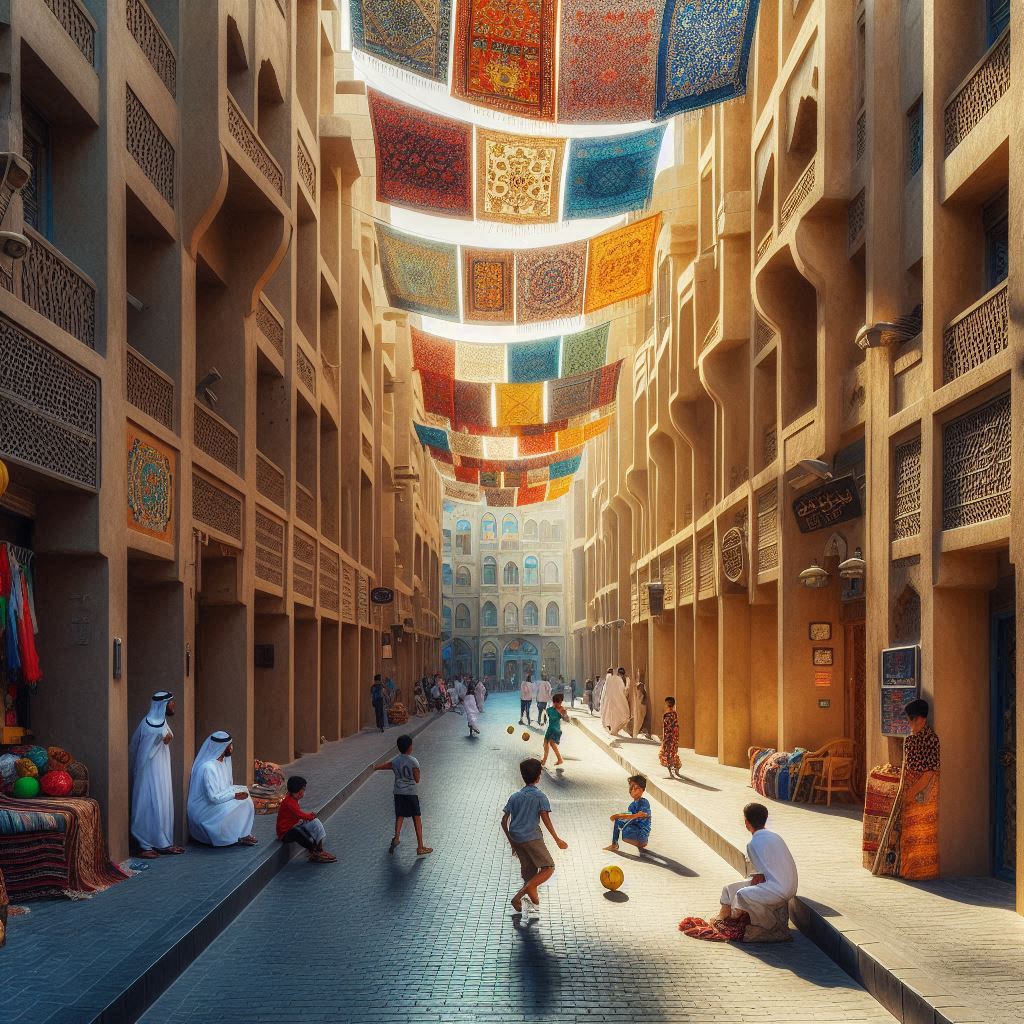 صورة للمدينة القديمة في دبي